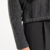 Soft knitted spencer w/contrast trims