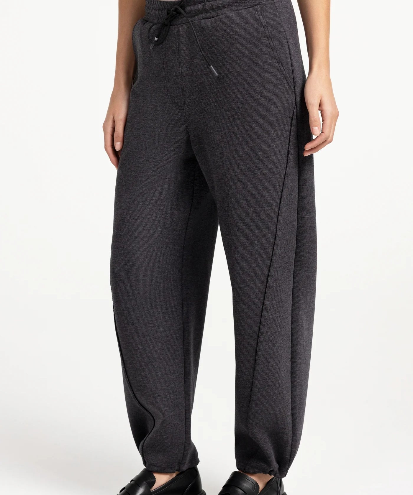 Jersey trousers w/ adjustable hems