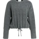 Soft knitted spencer w/contrast trims