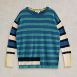 Olive Stripe Crew