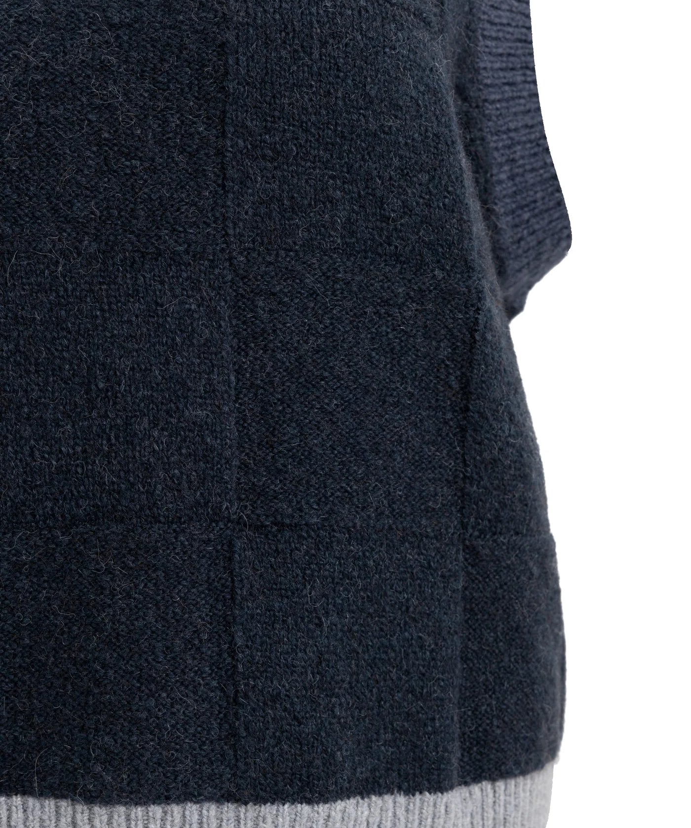 Soft knitted spencer w/contrast trims