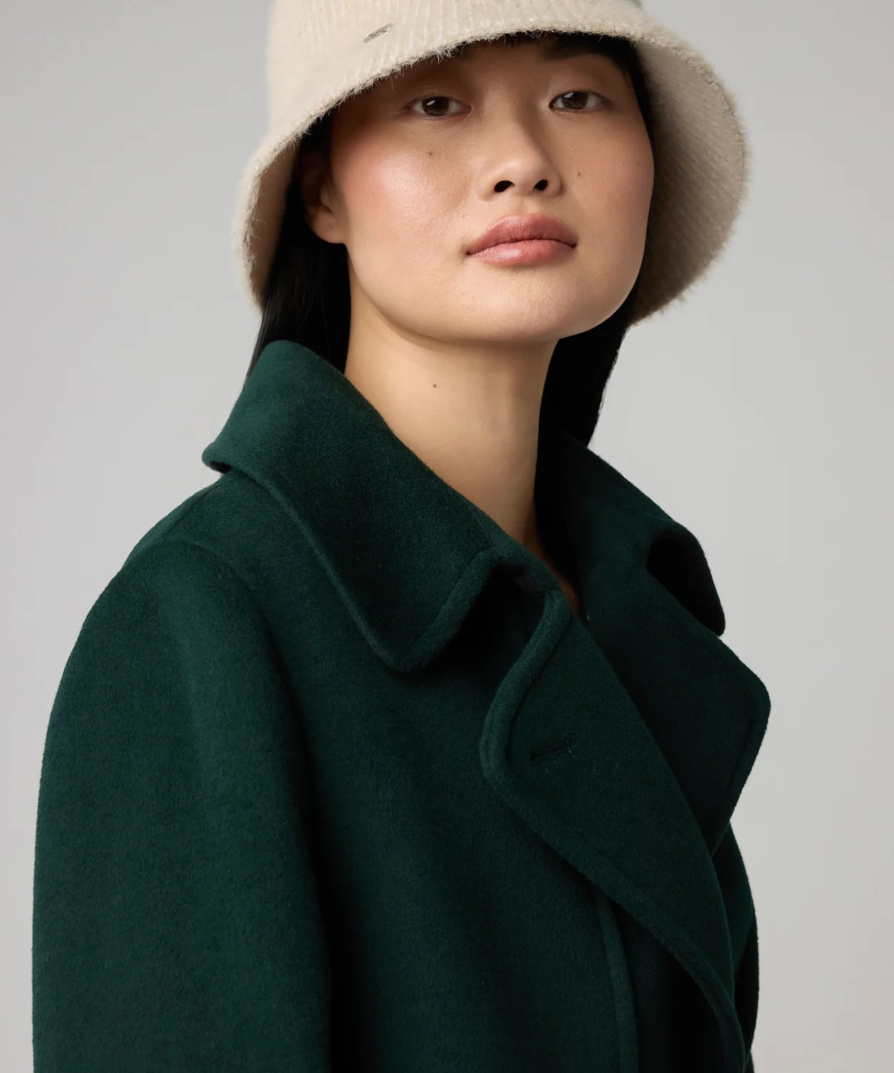 ASAMI Rib-Knit Bucket Hat