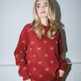 All over bow Big Sister Sweater