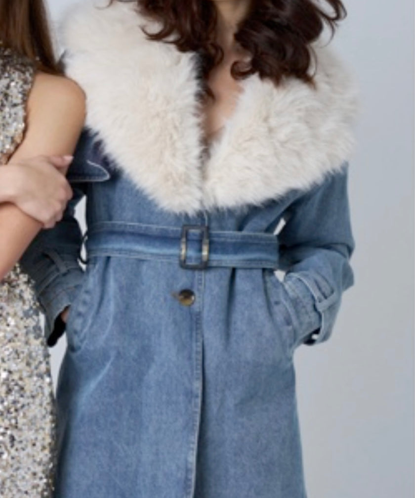 Felicity Denim Trench