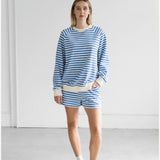 Striped Short - Blue