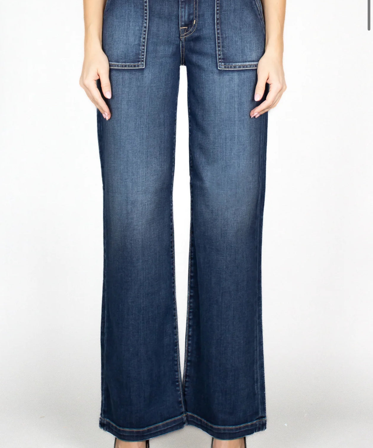 Joni wide leg denim trouser