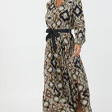Keyli Print Shirt Dress w/Belt