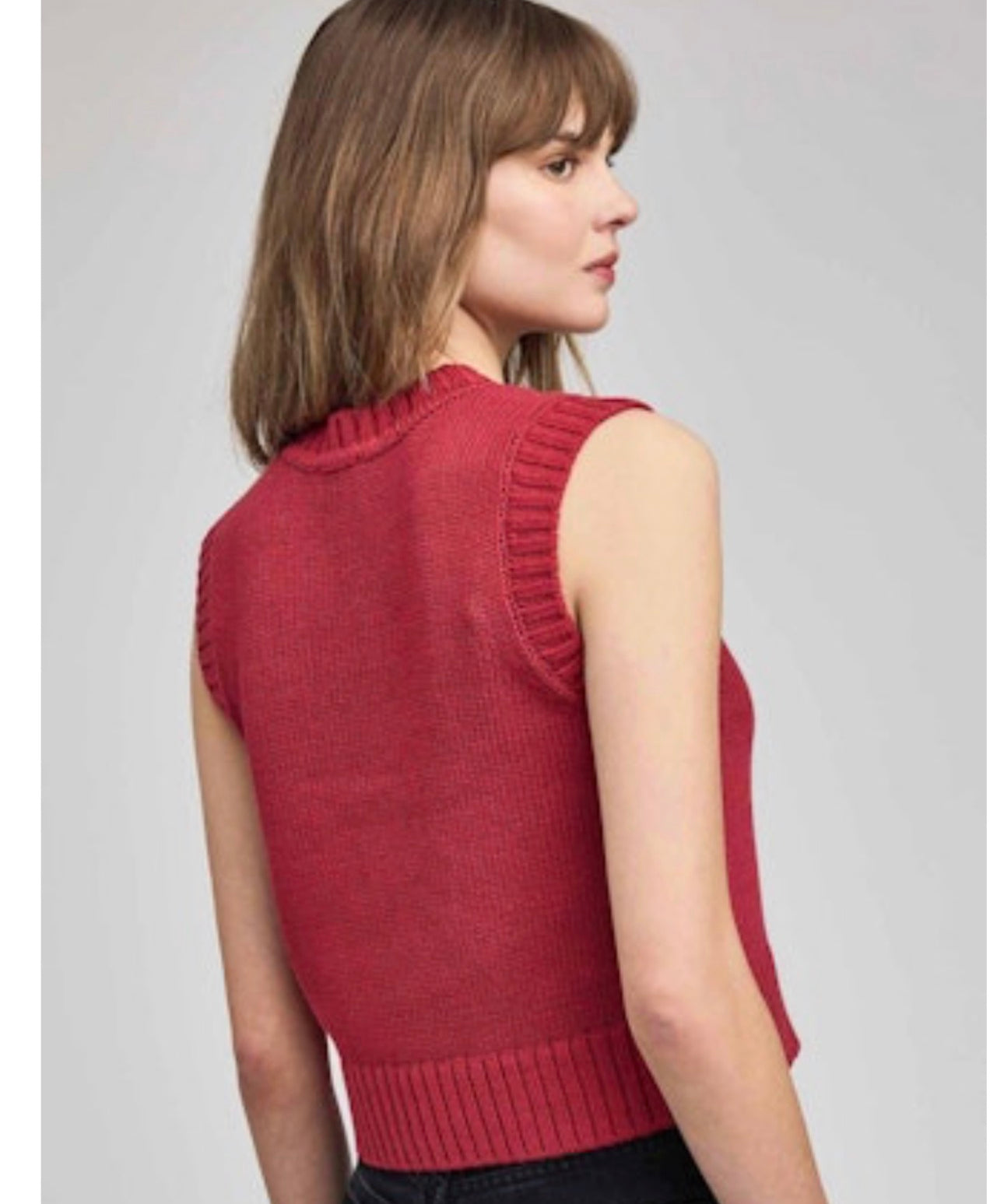 Pippa Knit Tank - Garnet