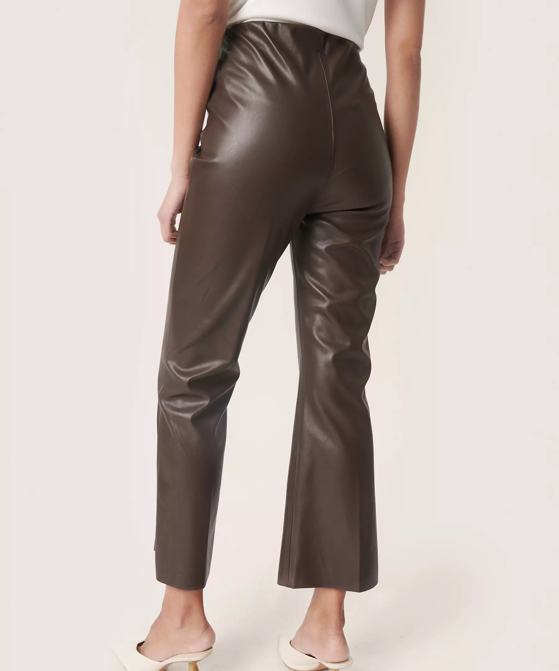 KAYLEE PU KICKFLARE PANTS - Java