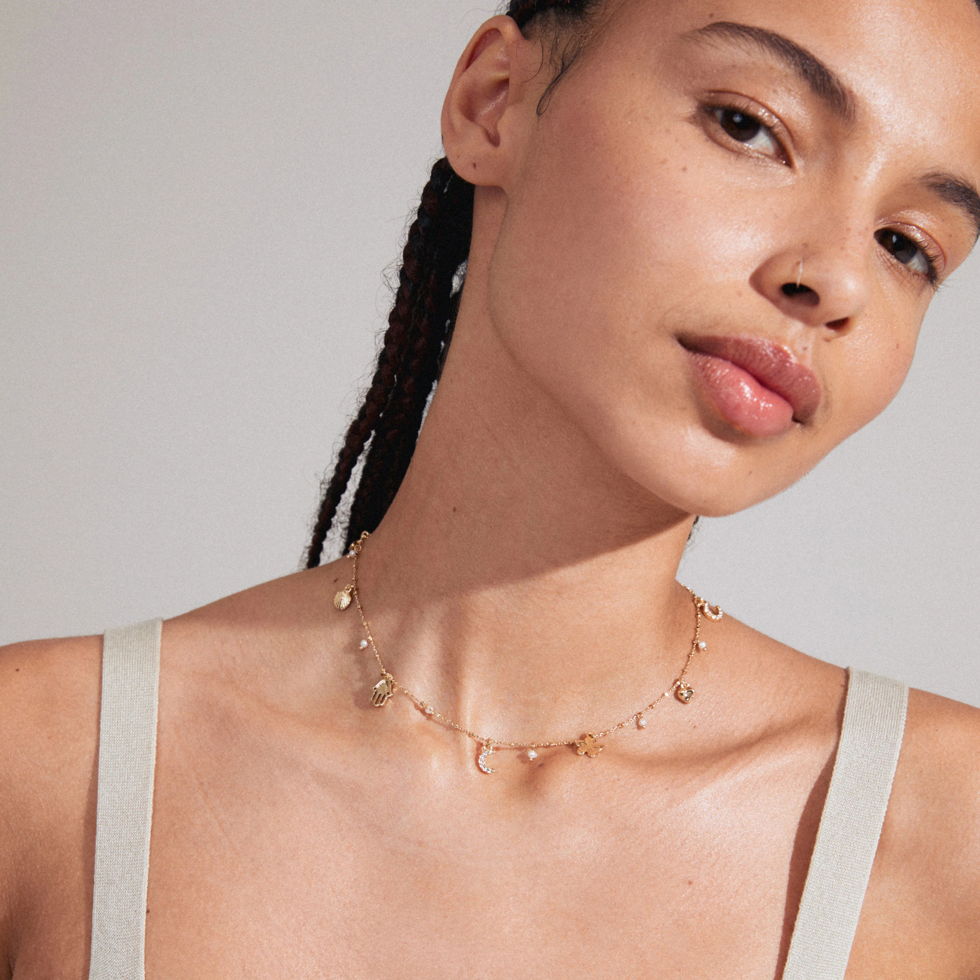 PRUCENCE recycled necklace gold-plated
