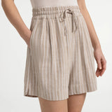 Stripe Shorts w/elastic waist