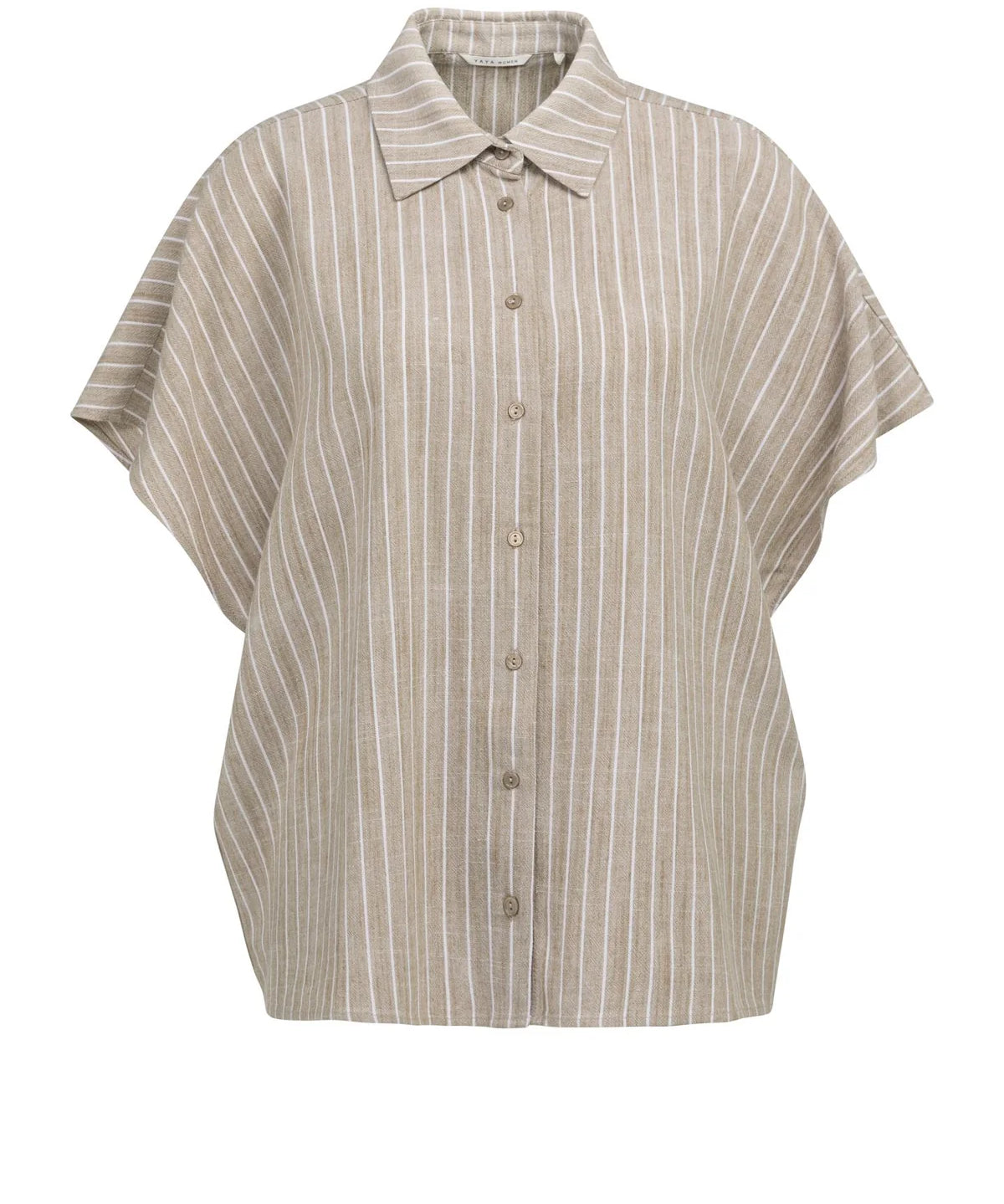 Striped Blouse Short Sleeves