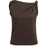 Top w/twisted shoulder
