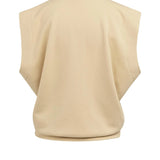 Sleeveless V-Neck Sweatershirt