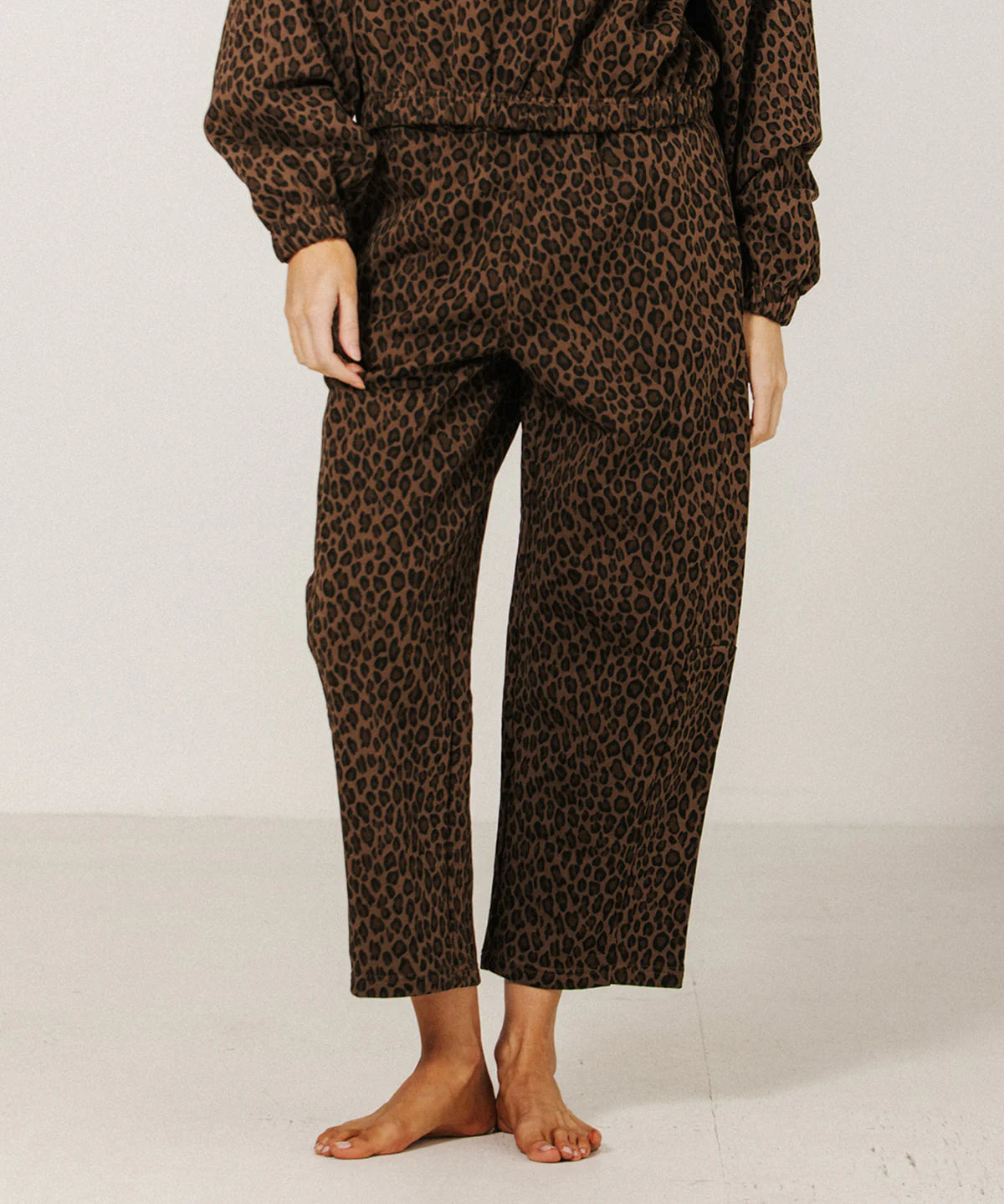 Leopard Barrel Jogger