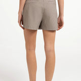 Checked Skort w/faux wrap
