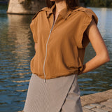 Checked Skort w/faux wrap