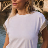 T-shirt with cuff detail