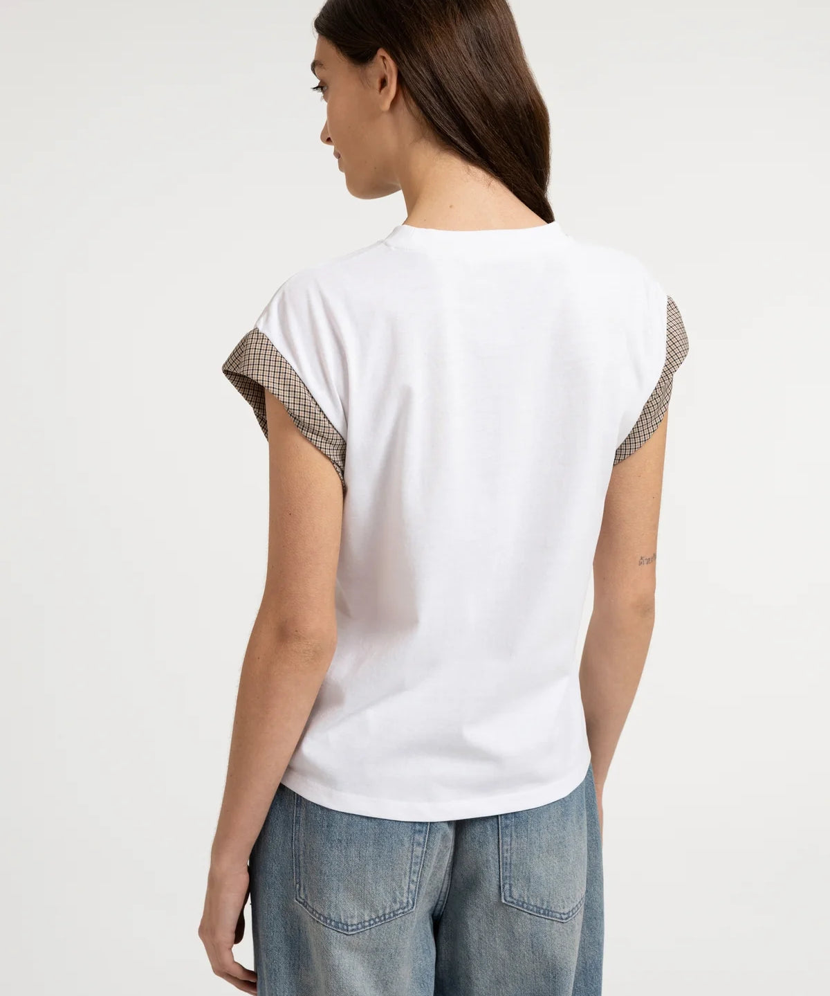 T-shirt with cuff detail