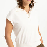 Knit Sleeveless Polo