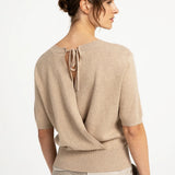 Open back sweater