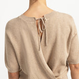 Open back sweater