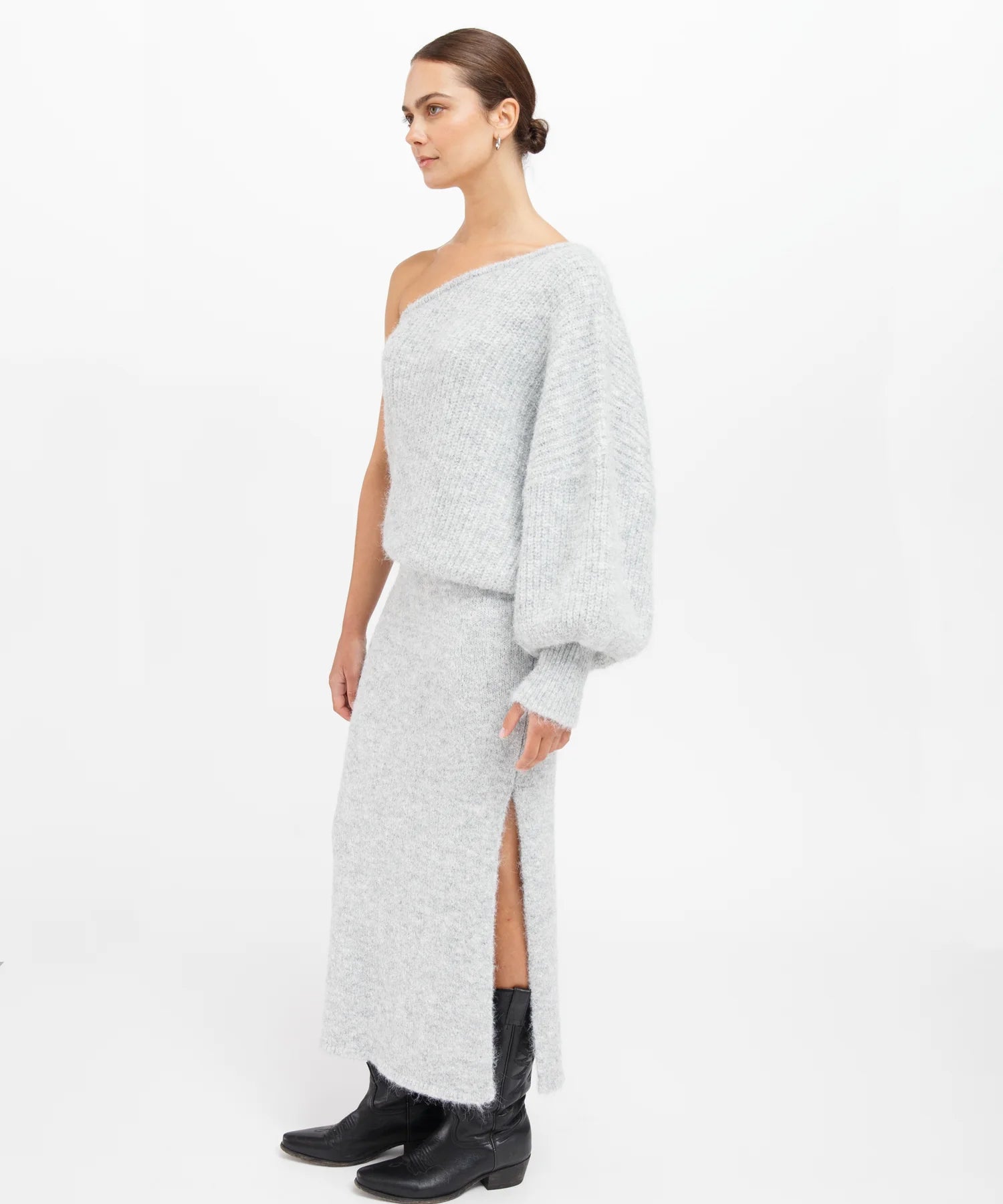 The Victoria One Shoulder Knit