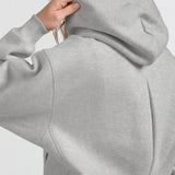 Hoodie w/zip detail