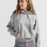 Hoodie w/zip detail