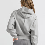 Hoodie w/zip detail