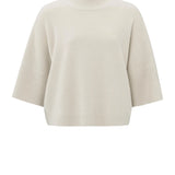 Soft Sweater w/rib sleeves