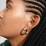 Marlo Hoop Earrings - Silver