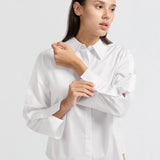 Blouse w/button sleeve detail