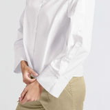 Blouse w/button sleeve detail