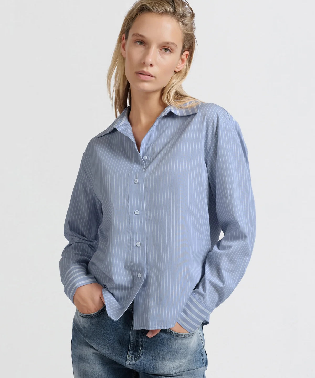 Stripe Mix Blouse