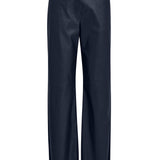 Tasja Faux Leather Pant - Navy