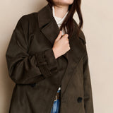 Oversized Suedine Jacket