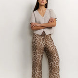 Leopard print trouser