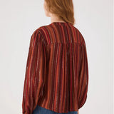 Lurex Striped Blouse