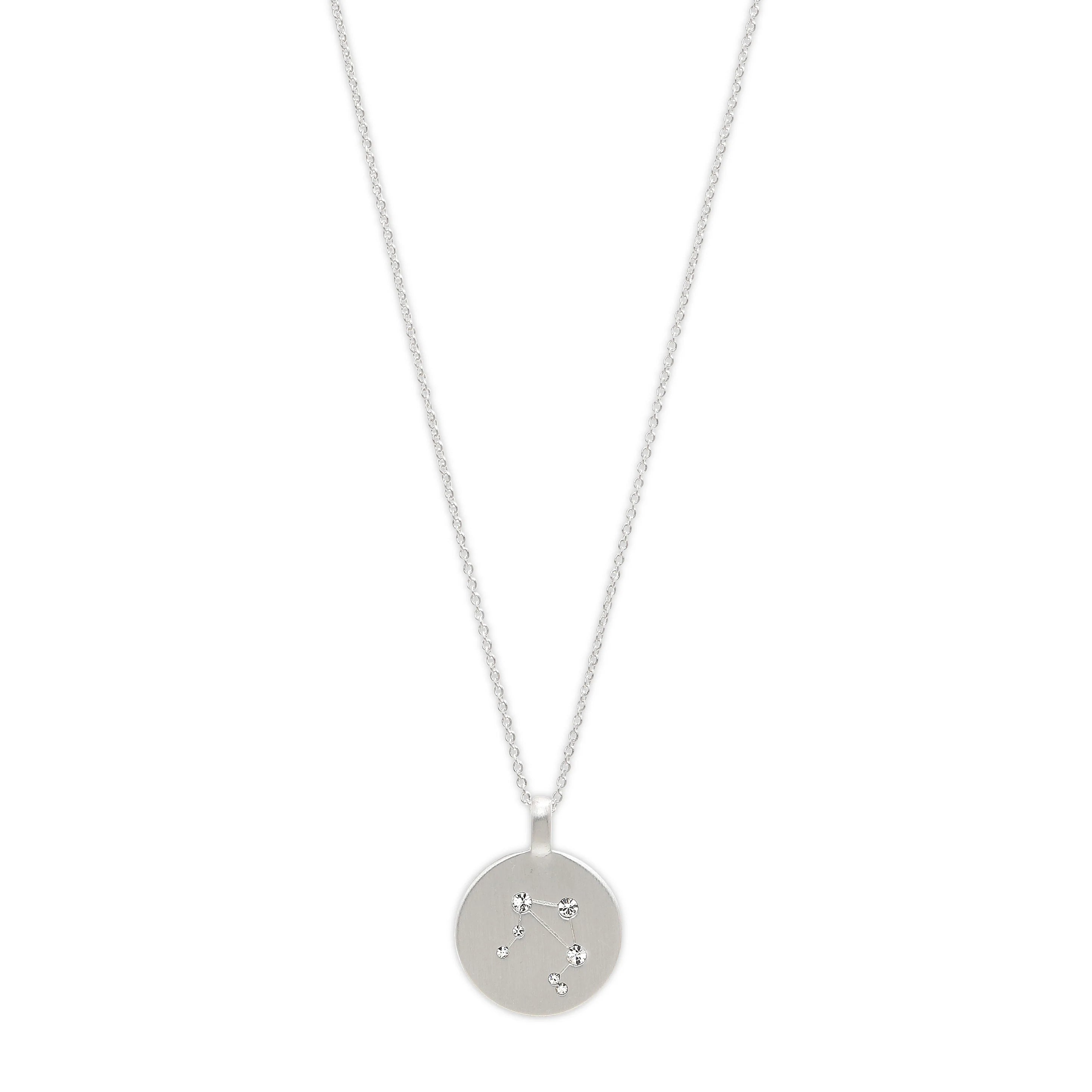 Aquarius Zodiac Coin Necklace