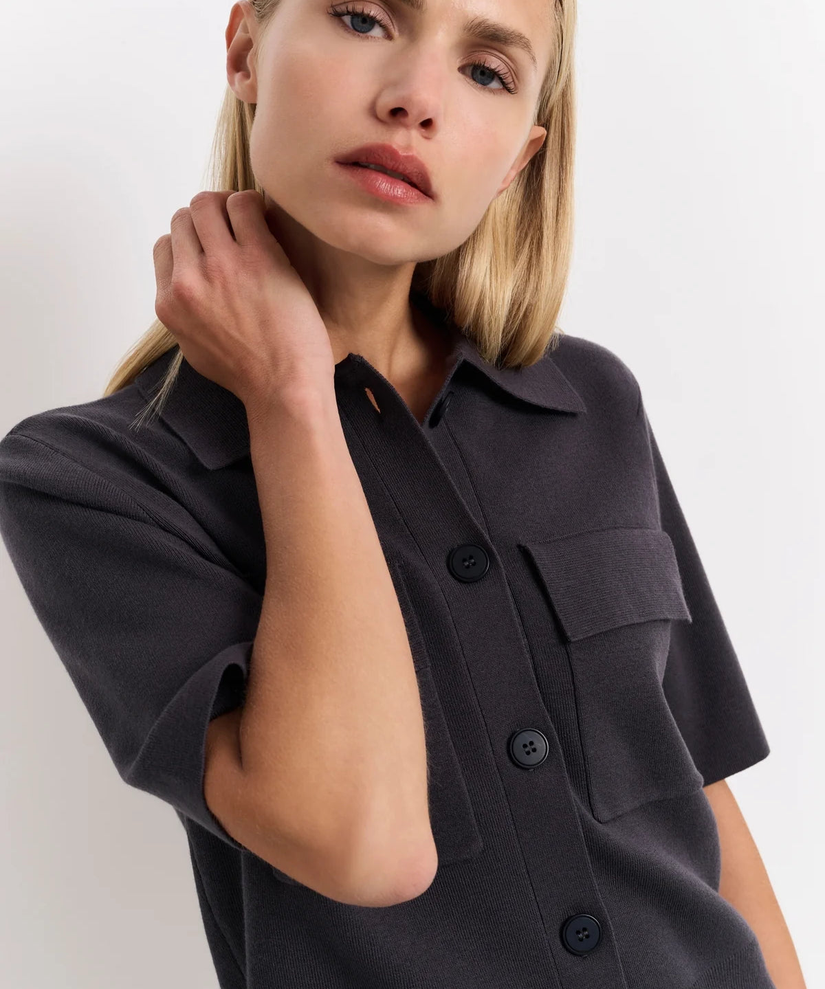 Short sleeve cardigan