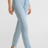 Straight fit jeans with wrap detail