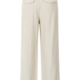 Wide Leg Trouser w/elastic back