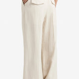 Wide Leg Trouser w/elastic back