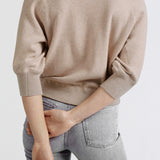 Sweater w/Raglan Sleeves - Dusty Pink