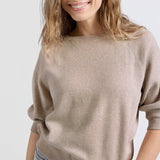 Sweater w/Raglan Sleeves - Dusty Pink