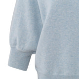 Sweater w/Raglan Sleeves - Blue Melange