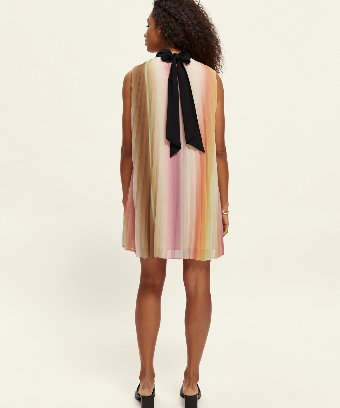 Pleated Mini Dress